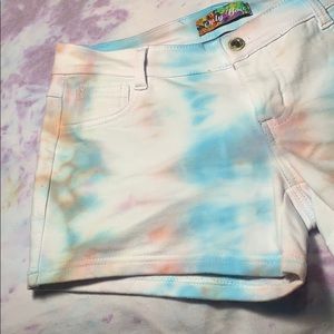 Tie dye Brazilian booty shorts